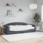 vidaXL Tagesbett mit Matratze Dunkelgrau 80x200 cm Samt vidaXL Tagesbett mit Matratze Dunkelgrau 80x200 cm Samt
