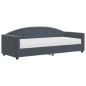 vidaXL Tagesbett mit Matratze Dunkelgrau 80x200 cm Samt vidaXL Tagesbett mit Matratze Dunkelgrau 80x200 cm Samt
