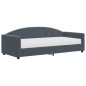 vidaXL Tagesbett mit Matratze Dunkelgrau 90x200 cm Samt vidaXL Tagesbett mit Matratze Dunkelgrau 90x200 cm Samt