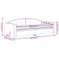 vidaXL Tagesbett mit Matratze Dunkelgrau 90x200 cm Samt vidaXL Tagesbett mit Matratze Dunkelgrau 90x200 cm Samt