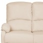 vidaXL 3-Sitzer-Sofa Verstellbar Creme Stoff vidaXL 3-Sitzer-Sofa Verstellbar Creme Stoff