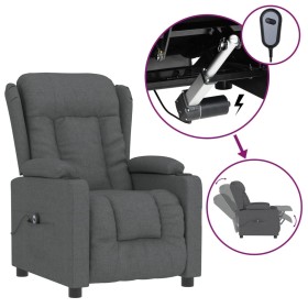 vidaXL Relaxsessel Elektrisch Dunkelgrau Stoff