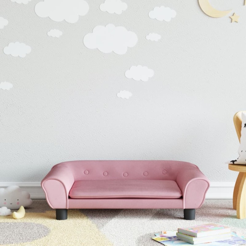 vidaXL Kindersofa Rosa 70x45x26 cm Samt vidaXL Kindersofa Rosa 70x45x26 cm Samt