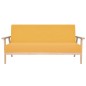 vidaXL Sofagarnitur 2-tlg. Stoff Gelb vidaXL Sofagarnitur 2-tlg. Stoff Gelb