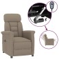 vidaXL Elektrischer Relaxsessel Taupe Wildleder-Optik vidaXL Elektrischer Relaxsessel Taupe Wildleder-Optik
