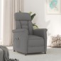 vidaXL Elektrischer Relaxsessel Dunkelgrau Wildleder-Optik vidaXL Elektrischer Relaxsessel Dunkelgrau Wildleder-Optik