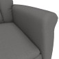 vidaXL Elektrischer Relaxsessel Dunkelgrau Wildleder-Optik vidaXL Elektrischer Relaxsessel Dunkelgrau Wildleder-Optik