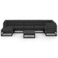 8-tlg. Garten-Lounge-Set mit Kissen Kiefer Massivholz 8-tlg. Garten-Lounge-Set mit Kissen Kiefer Massivholz