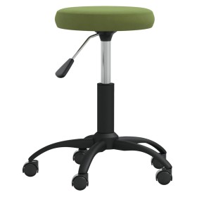 vidaXL Massagehocker Samt Hellgrün
