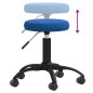 vidaXL Massagehocker Samt Blau vidaXL Massagehocker Samt Blau