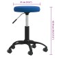 vidaXL Massagehocker Samt Blau vidaXL Massagehocker Samt Blau