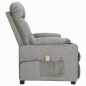 vidaXL Massagesessel mit Aufstehhilfe Hellgrau Stoff vidaXL Massagesessel mit Aufstehhilfe Hellgrau Stoff