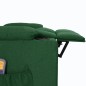 vidaXL Massagesessel mit Aufstehhilfe Dunkelgrün Stoff vidaXL Massagesessel mit Aufstehhilfe Dunkelgrün Stoff