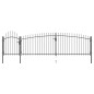 vidaXL Gartentor mit Speerspitzen 5x1,75 m Schwarz vidaXL Gartentor mit Speerspitzen 5x1,75 m Schwarz