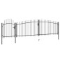 vidaXL Gartentor mit Speerspitzen 5x1,75 m Schwarz vidaXL Gartentor mit Speerspitzen 5x1,75 m Schwarz