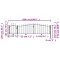 vidaXL Gartentor mit Speerspitzen 5x1,75 m Schwarz vidaXL Gartentor mit Speerspitzen 5x1,75 m Schwarz