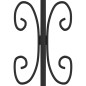 vidaXL Zauntor Speerspitze Schwarz 103x120cm Pulverbeschichteter Stahl vidaXL Zauntor Speerspitze Schwarz 103x120cm Pulverbeschichteter Stahl