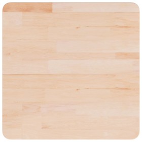 vidaXL Tischplatte Quadratisch 50x50x4 cm Eichenholz Unbehandelt