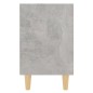 vidaXL Nachttische mit Massivholz-Beinen 2 Stk. Betongrau 40x30x50 cm vidaXL Nachttische mit Massivholz-Beinen 2 Stk. Betongrau 40x30x50 cm