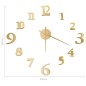 vidaXL 3D-Wanduhr Modernes Design Golden 100 cm XXL vidaXL 3D-Wanduhr Modernes Design Golden 100 cm XXL