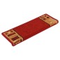 vidaXL Stufenmatten Selbstklebend 10 Stk. 65x21x4 cm Rot vidaXL Stufenmatten Selbstklebend 10 Stk. 65x21x4 cm Rot