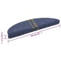 vidaXL Selbstklebende Treppenmatten 5 Stk. Blau 56x17x3 cm Nadelvlies vidaXL Selbstklebende Treppenmatten 5 Stk. Blau 56x17x3 cm Nadelvlies