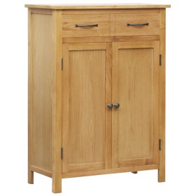 vidaXL Schuhschrank 76 x 37 x 105 cm Massivholz Eiche