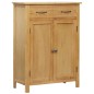 vidaXL Schuhschrank 76 x 37 x 105 cm Massivholz Eiche vidaXL Schuhschrank 76 x 37 x 105 cm Massivholz Eiche
