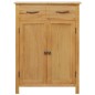 vidaXL Schuhschrank 76 x 37 x 105 cm Massivholz Eiche vidaXL Schuhschrank 76 x 37 x 105 cm Massivholz Eiche
