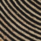 vidaXL Teppich Handgefertigt Jute mit Spiralen-Design Schwarz 120 cm vidaXL Teppich Handgefertigt Jute mit Spiralen-Design Schwarz 120 cm