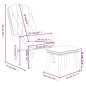 vidaXL Relaxsessel mit Hocker Hellgrau Samt vidaXL Relaxsessel mit Hocker Hellgrau Samt