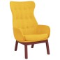 vidaXL Relaxsessel mit Hocker Senfgelb Stoff vidaXL Relaxsessel mit Hocker Senfgelb Stoff
