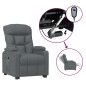 vidaXL Relaxsessel Elektrisch Dunkelgrau Stoff vidaXL Relaxsessel Elektrisch Dunkelgrau Stoff