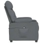 vidaXL Relaxsessel Elektrisch Dunkelgrau Stoff vidaXL Relaxsessel Elektrisch Dunkelgrau Stoff