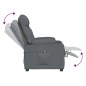 vidaXL Relaxsessel Elektrisch Dunkelgrau Stoff vidaXL Relaxsessel Elektrisch Dunkelgrau Stoff