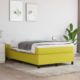 vidaXL Bettgestell ohne Matratze Grün 120x200 cm Stoff