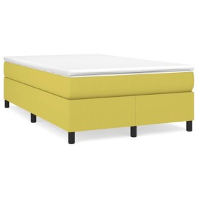 vidaXL Bettgestell ohne Matratze Grün 120x200 cm Stoff