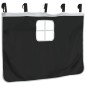 vidaXL Vorhänge für Hochbett mit Tunnel Weiß und Schwarz Polyester vidaXL Vorhänge für Hochbett mit Tunnel Weiß und Schwarz Polyester