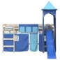 vidaXL Vorhänge für Hochbett mit Turm Blau Polyester vidaXL Vorhänge für Hochbett mit Turm Blau Polyester