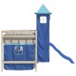 vidaXL Vorhänge für Hochbett mit Turm Blau Polyester vidaXL Vorhänge für Hochbett mit Turm Blau Polyester