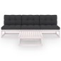 4-tlg. Garten-Lounge-Set mit Kissen Kiefer Massivholz 4-tlg. Garten-Lounge-Set mit Kissen Kiefer Massivholz