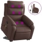 vidaXL Massagesessel mit Aufstehhilfe Braun Kunstleder vidaXL Massagesessel mit Aufstehhilfe Braun Kunstleder