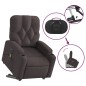 vidaXL Elektrischer Massagesessel mit Aufstehhilfe Dunkelbraun Stoff vidaXL Elektrischer Massagesessel mit Aufstehhilfe Dunkelbraun Stoff