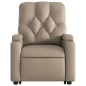vidaXL Massagesessel mit Aufstehhilfe Cappuccino-Braun Kunstleder vidaXL Massagesessel mit Aufstehhilfe Cappuccino-Braun Kunstleder