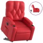 vidaXL Relaxsessel mit Aufstehhilfe Elektrisch Rot Kunstleder vidaXL Relaxsessel mit Aufstehhilfe Elektrisch Rot Kunstleder