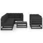 8-tlg. Garten-Lounge-Set mit Kissen Kiefer Massivholz 8-tlg. Garten-Lounge-Set mit Kissen Kiefer Massivholz