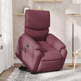 vidaXL Massagesessel mit Aufstehhilfe Lila Stoff