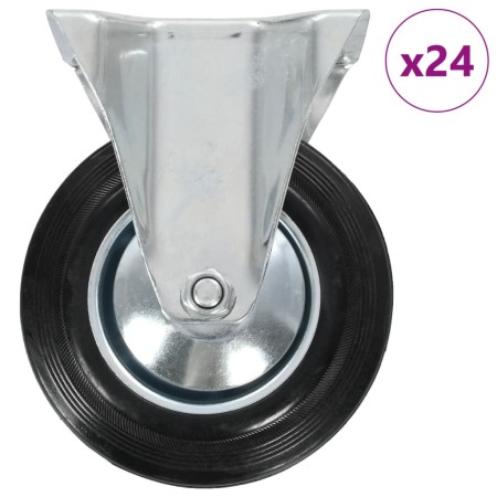 vidaXL 24 Stk. Bockrollen 160 mm