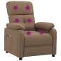 vidaXL Massagesessel Braun Stoff vidaXL Massagesessel Braun Stoff
