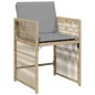 vidaXL Gartenstühle mit Kissen 4 Stk. Beigemischung Poly Rattan vidaXL Gartenstühle mit Kissen 4 Stk. Beigemischung Poly Rattan